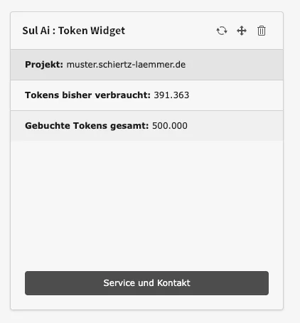 Ki Extension mit Dashboard Widget